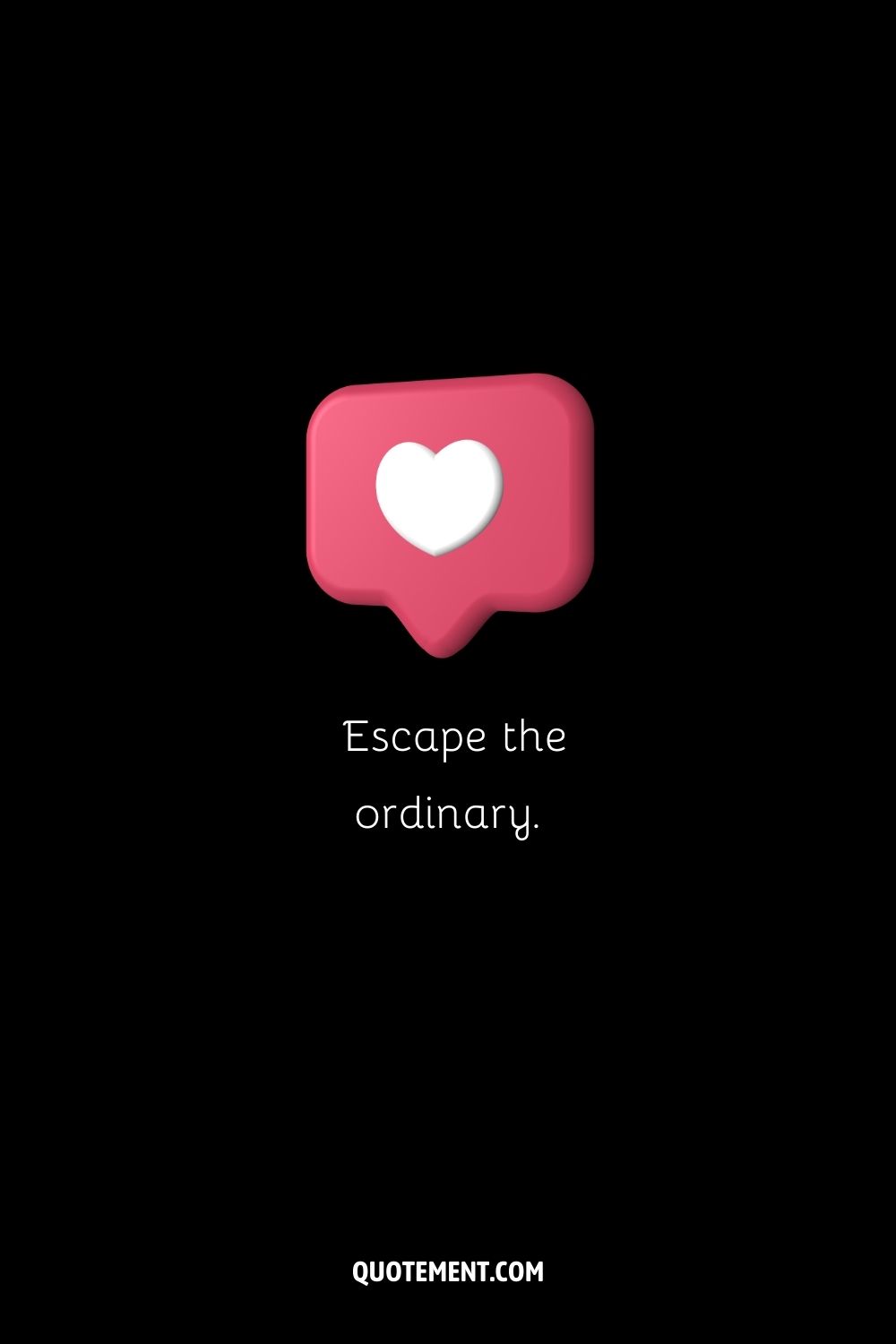 Short and cute caption idea for Ig represented by a pink notification