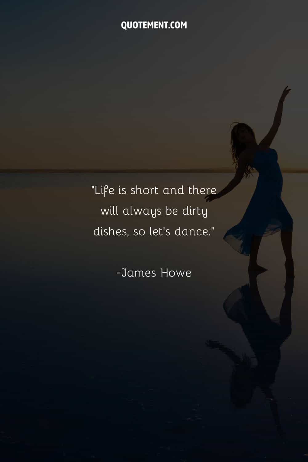 a girl with wavy hair dancing representing dance inspirational quote