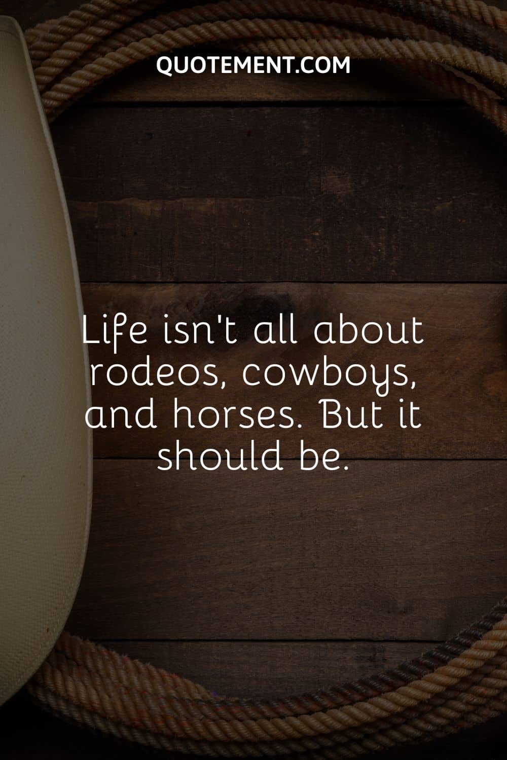 a horse rope on a wooden background representing the coolest rodeo caption
