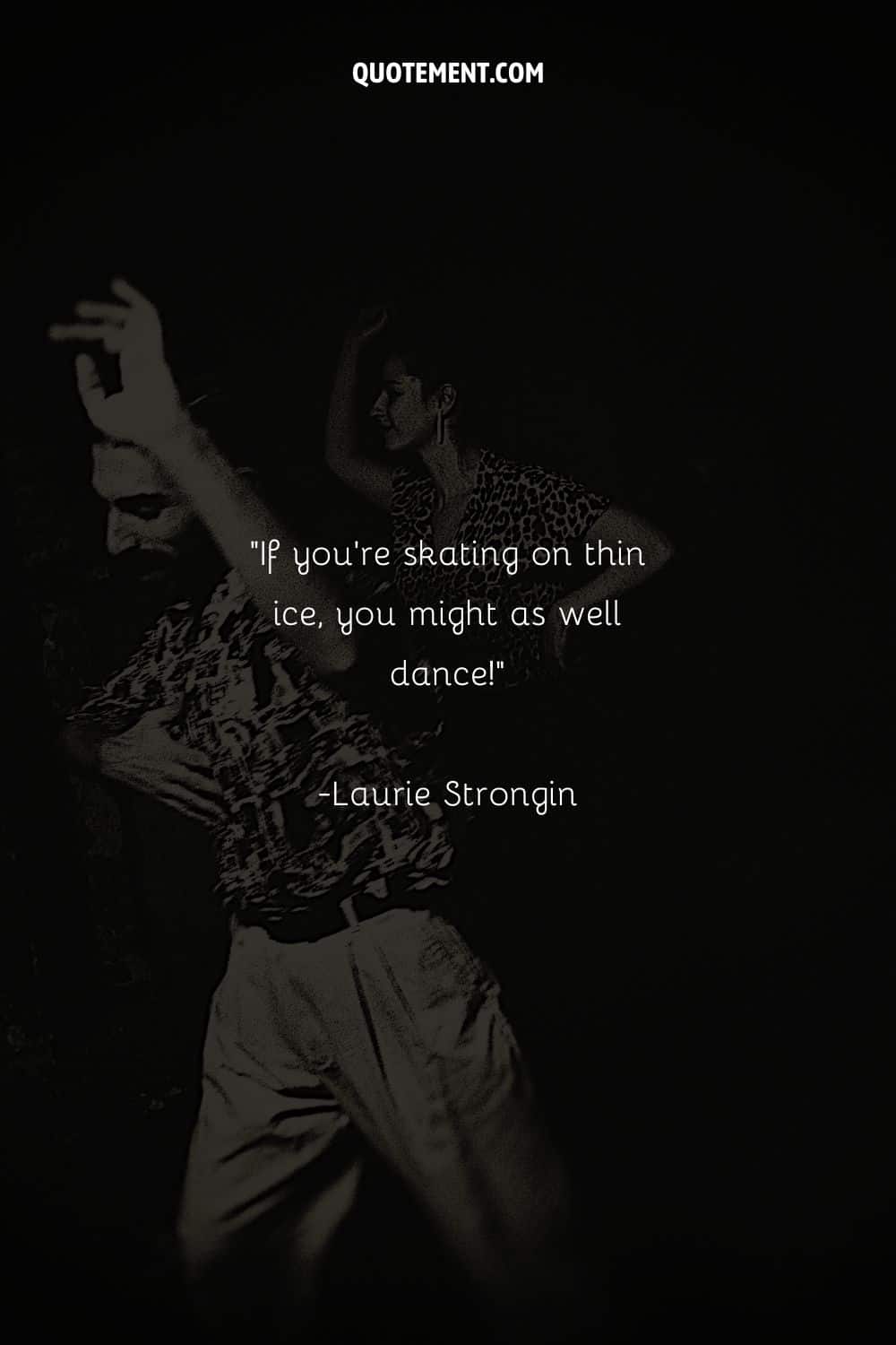 a man in a black and white Hawaii shirt representing funny dance quote