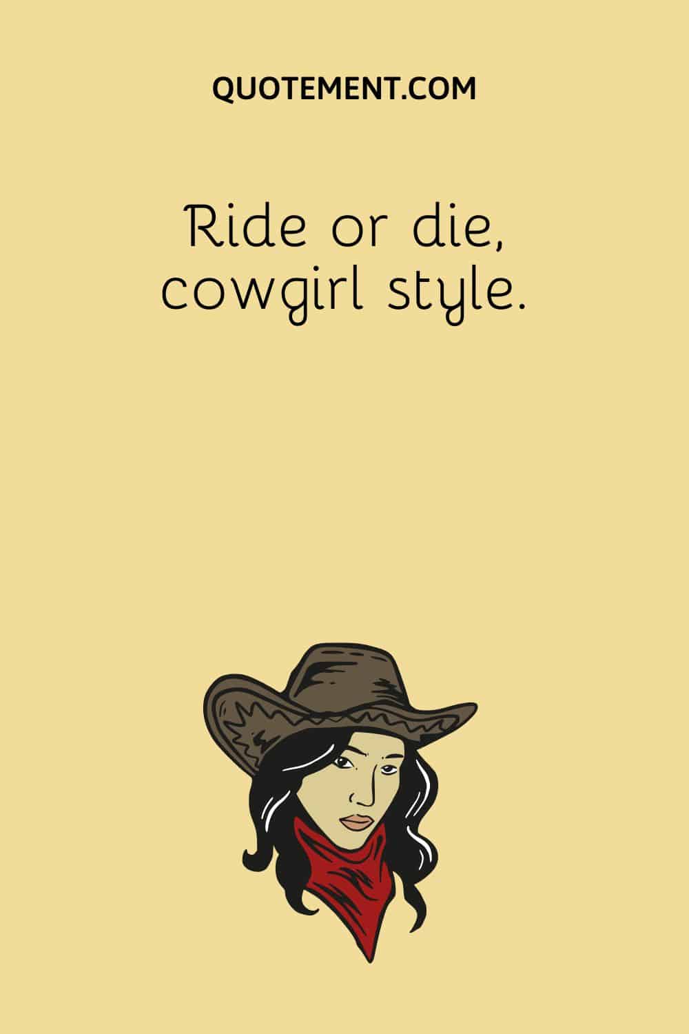 a portrait of a cowgirl
