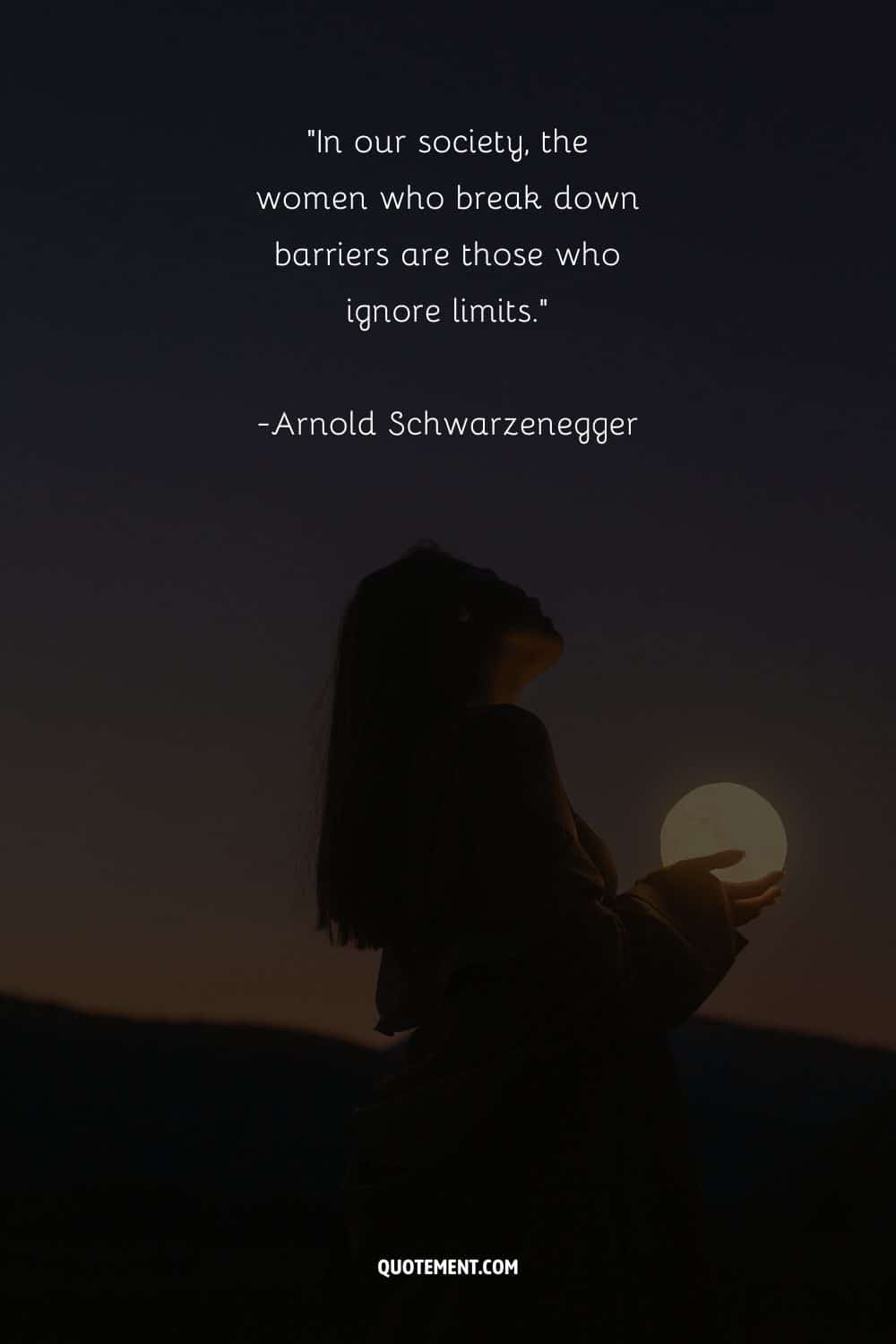 a woman holding the moon representing inspiring words of encouragement for her