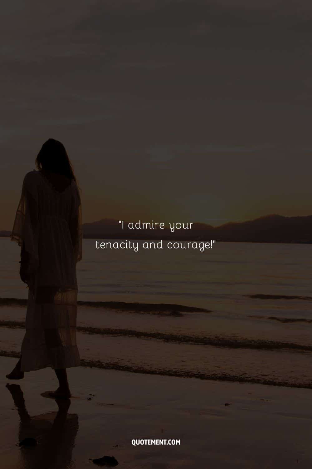 a woman walking on the beach representing words of affirmation to encourage women