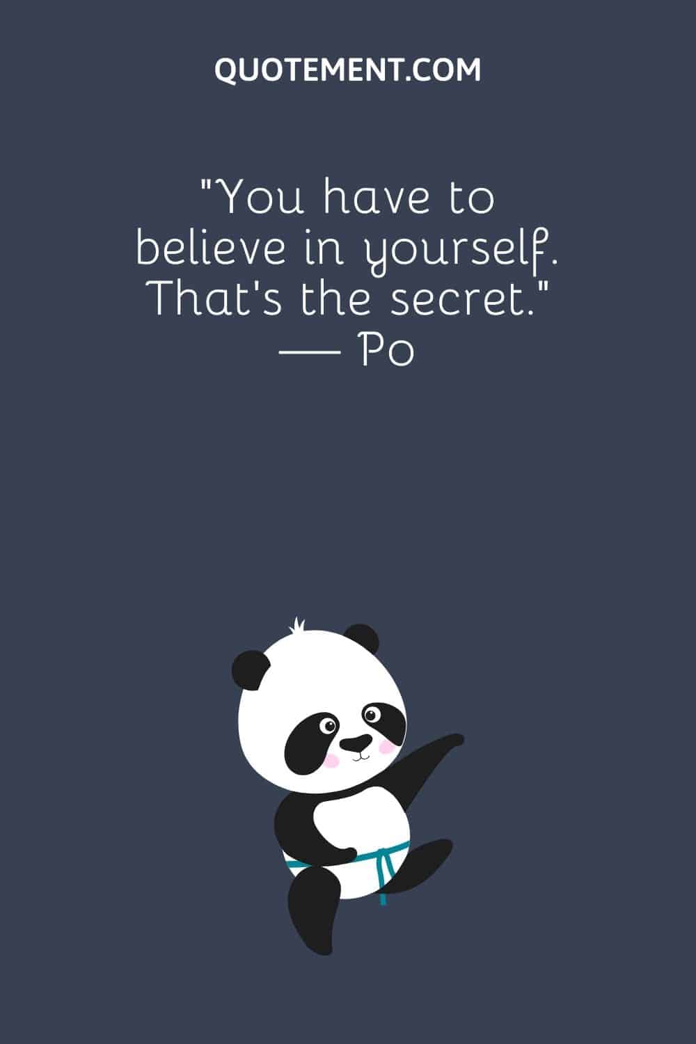 animation of a baby panda representing the best kung fu panda quote