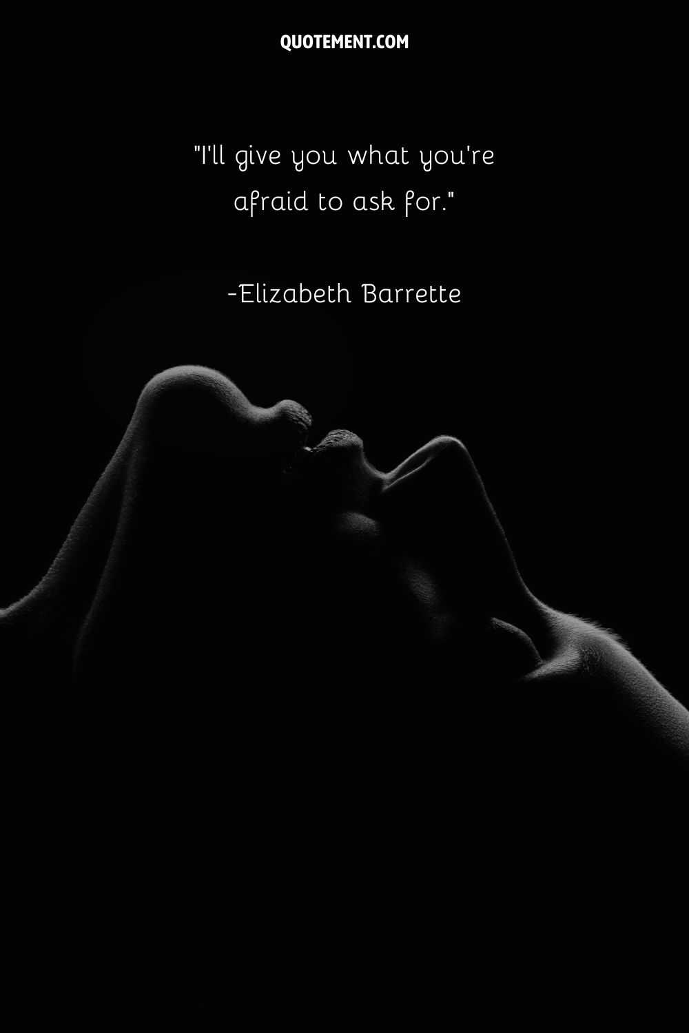 image of a person with closed eyes representing a quote about BDSM