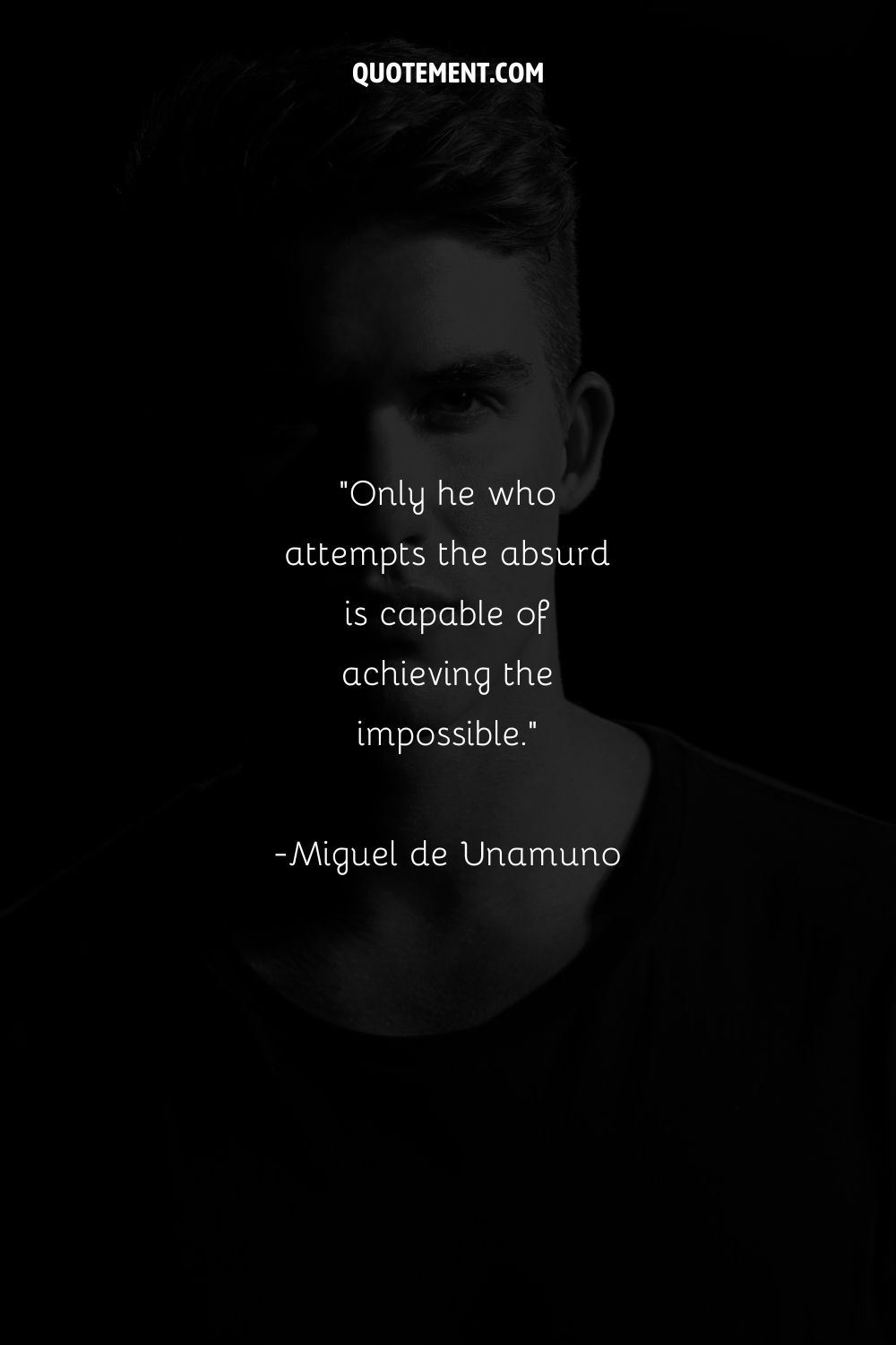 image of a young man representing uplifting quote for men