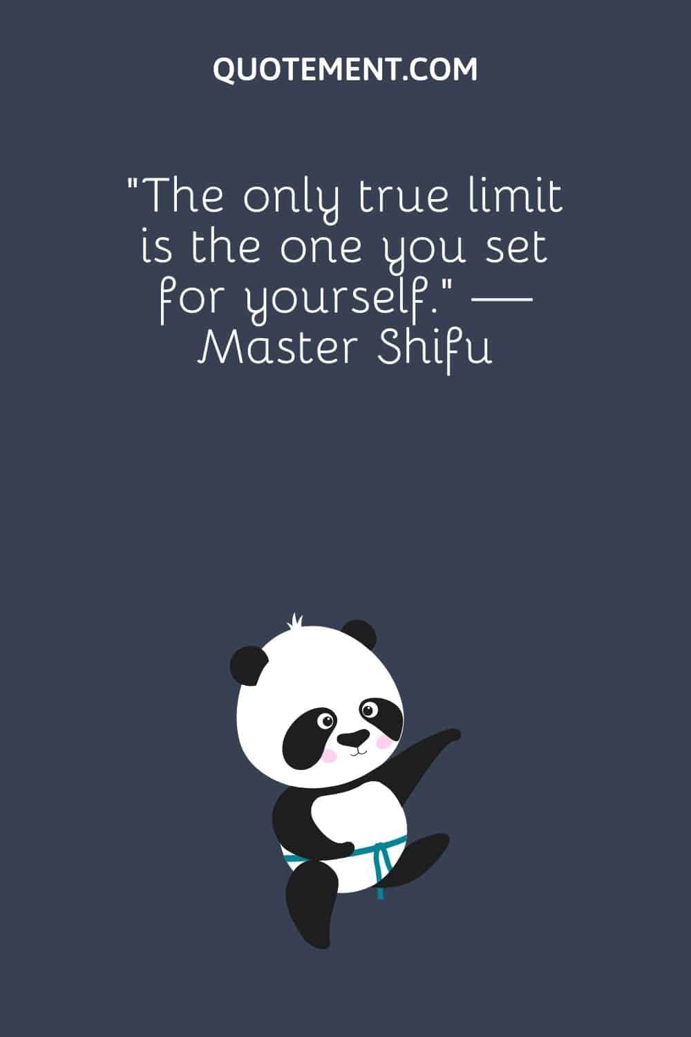 little panda animation representing the best kung fu panda quote