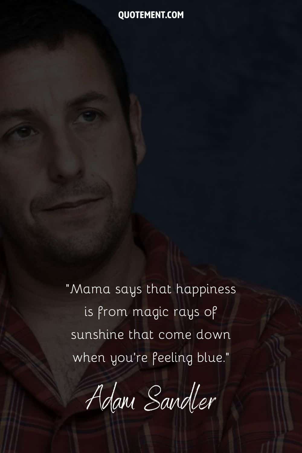 quote by Adam Sandler on happiness