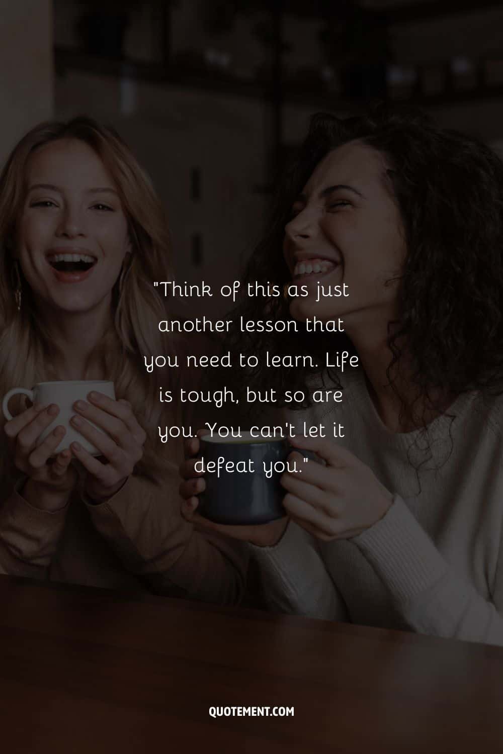 two girls laughing representing uplifting words to motivate a friend