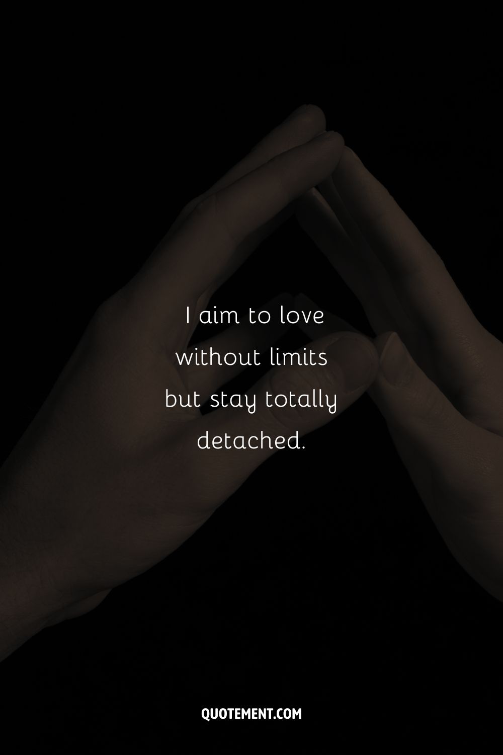 two hands gently touching representing the second chakra affirmation
