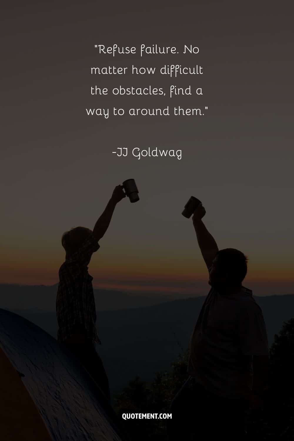 two male friends with raised glasses representing inspiring quote of encouragement for a friend