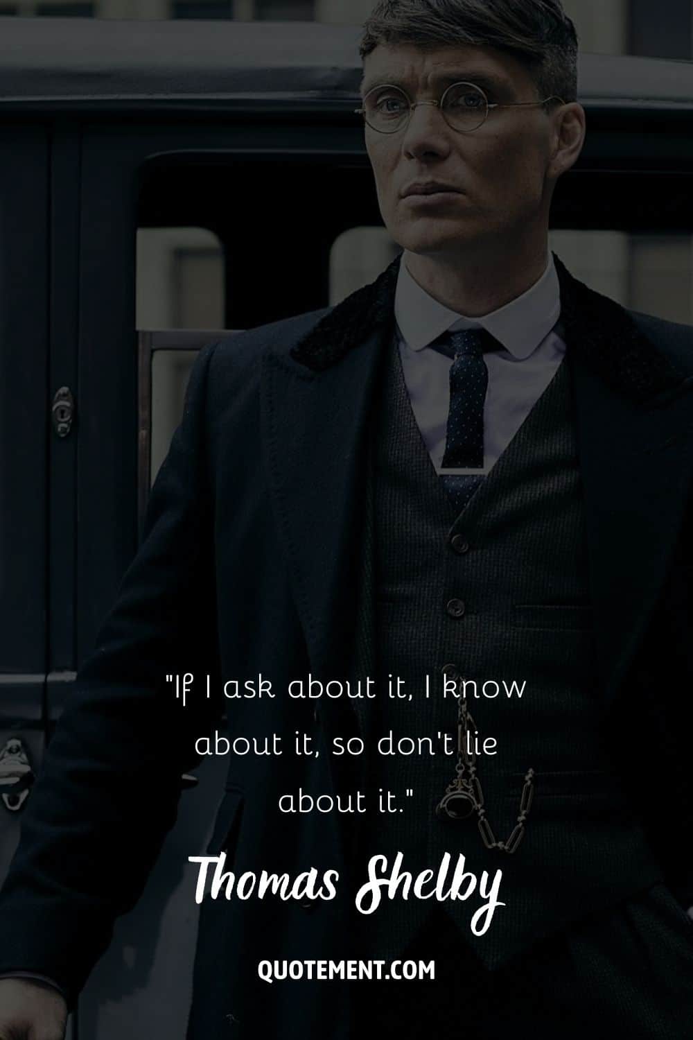 Cillian Murphy channeling the Peaky Blinder vibe representing peaky blinders thomas shelby quote

