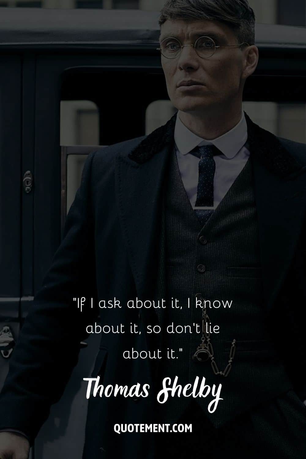 Cillian Murphy canalizando la vibra de Peaky Blinder representando a peaky blinders thomas shelby quote