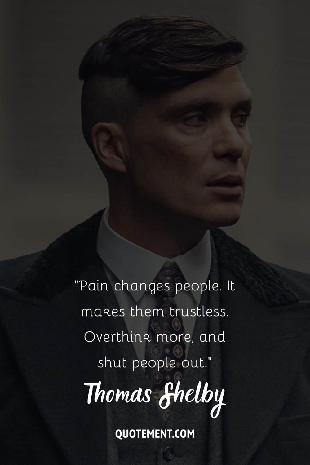 Cillian Murphy rocks the Peaky Blinder look representing Tommy Shelby quote
