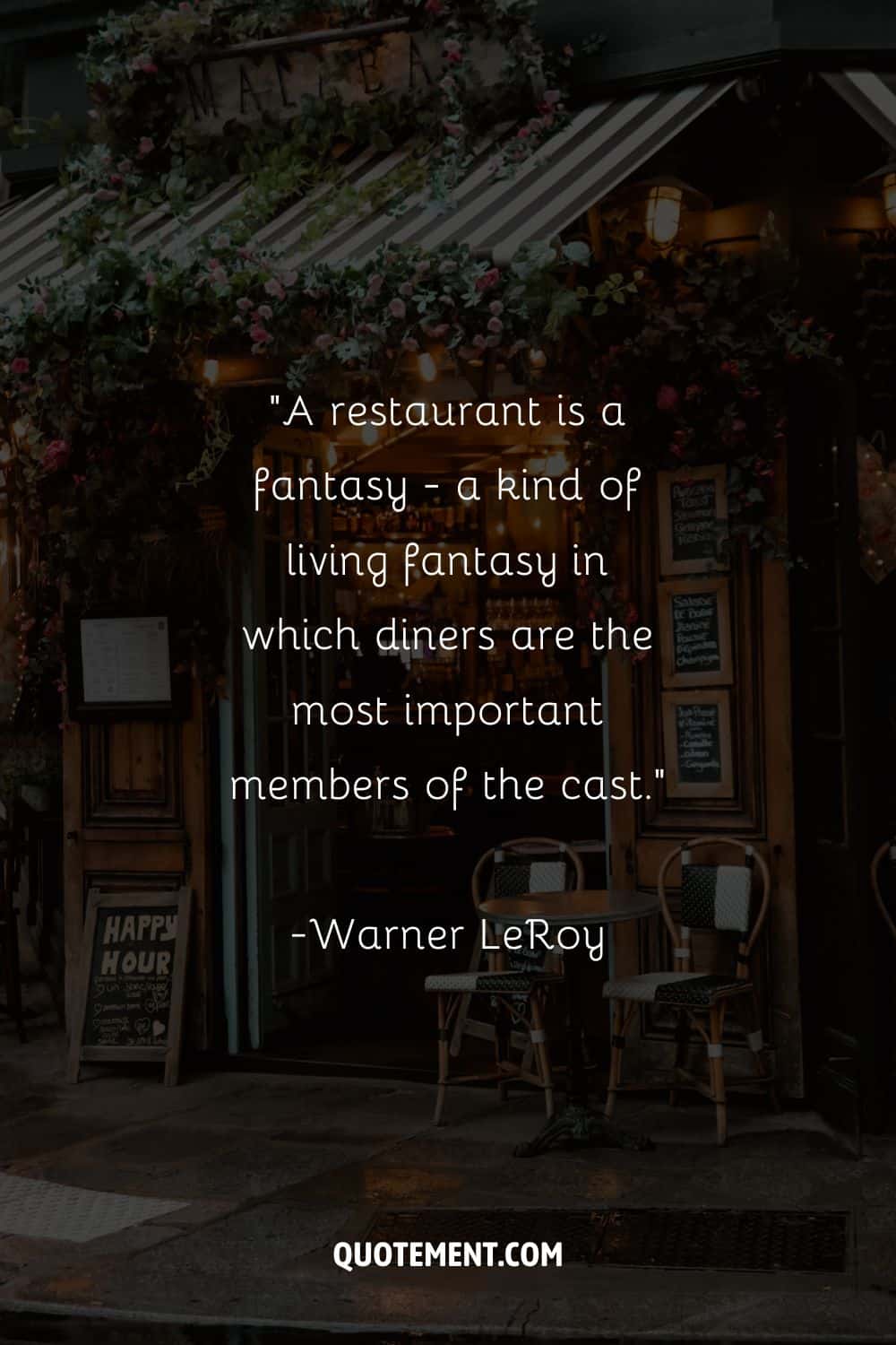 Image of a restaurant entrance representing a quote for restaurants.