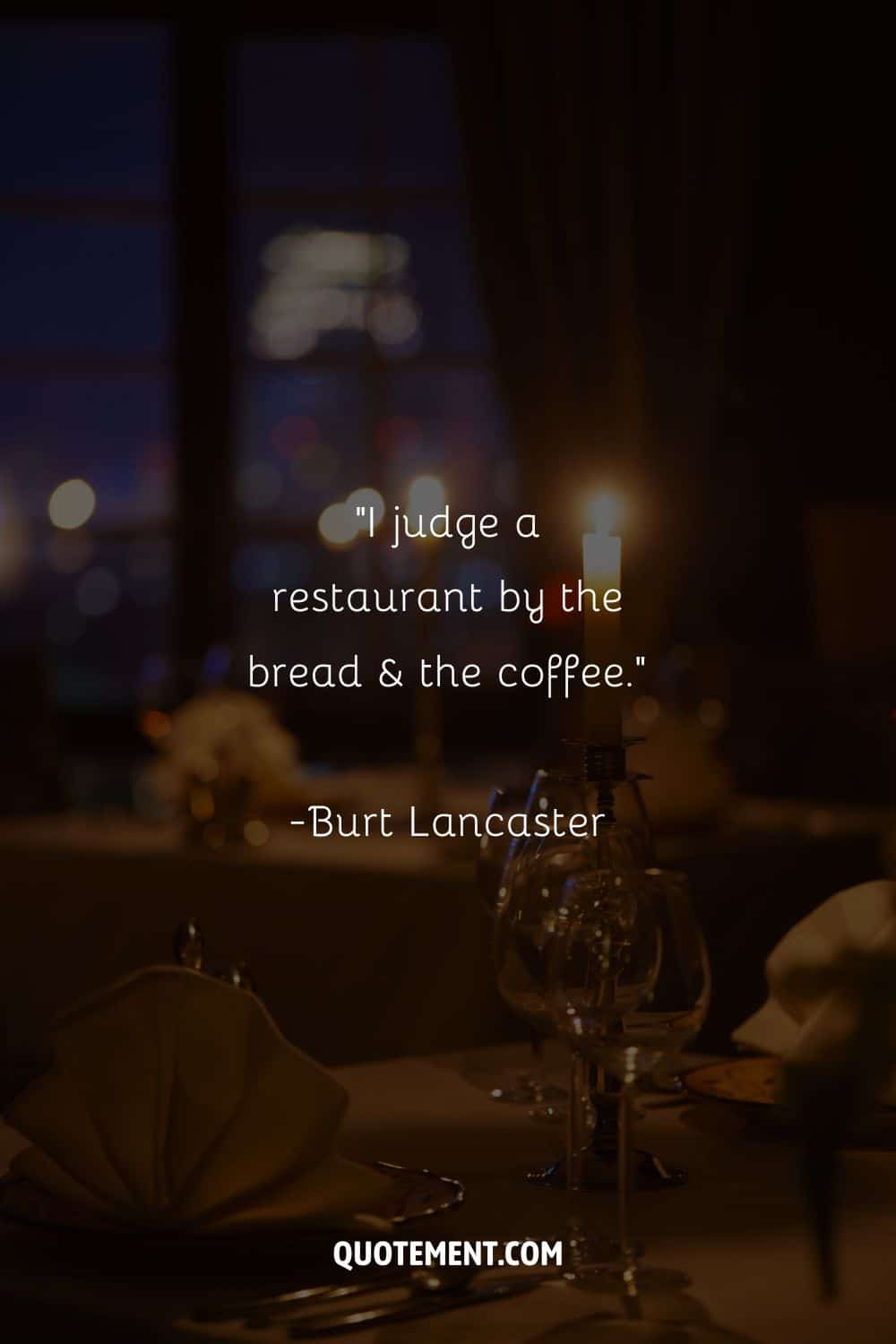 Image of an elegant table setting representing a quote about restaurants