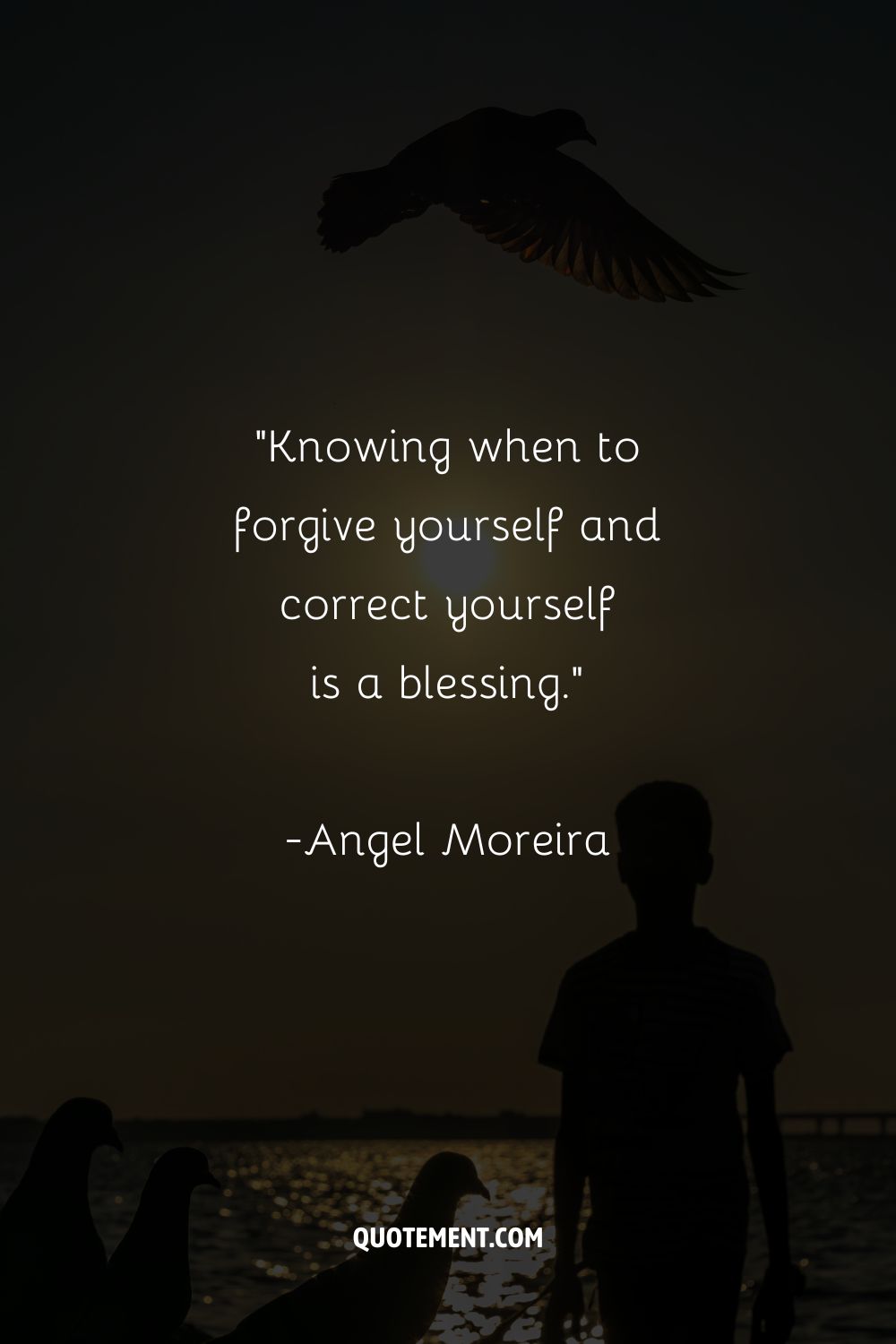 “Knowing when to forgive yourself and correct yourself is a blessing.”