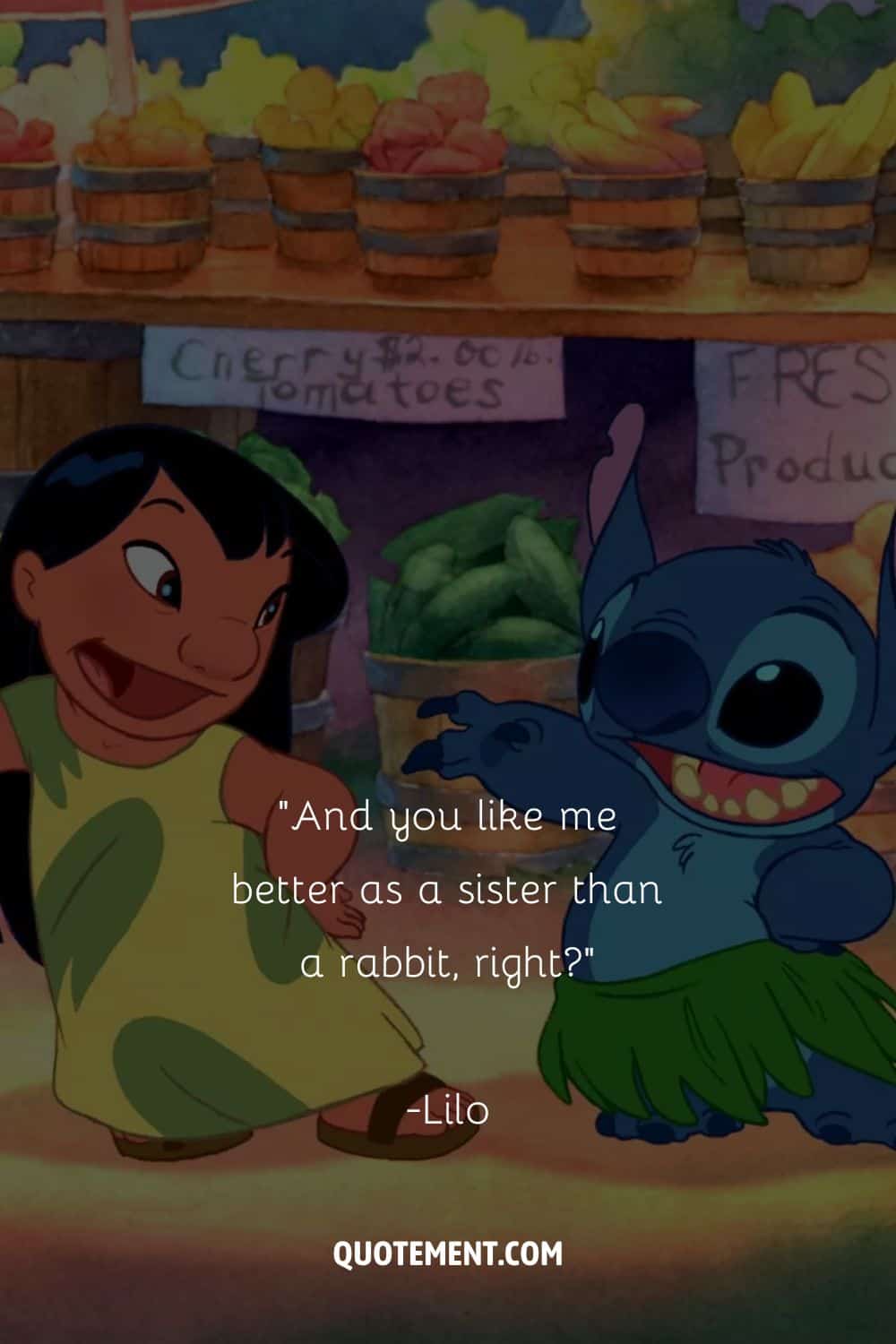 Lilo and Stitch dancing and smiling