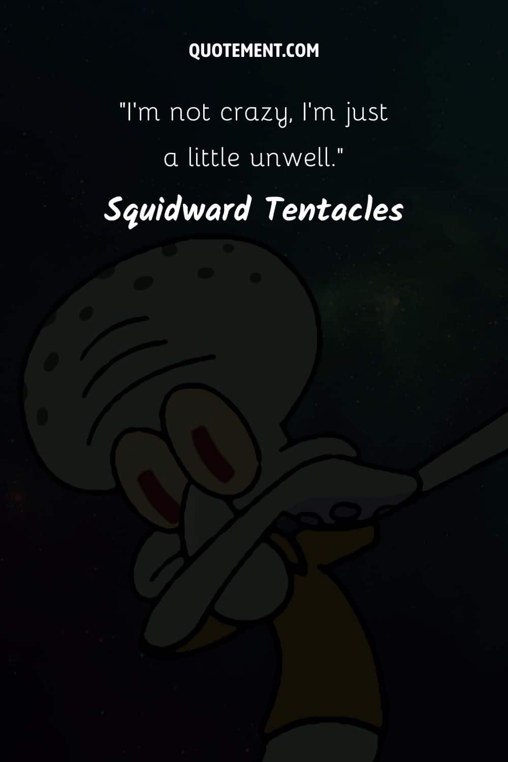 Squidward Tentacles dancing illustration