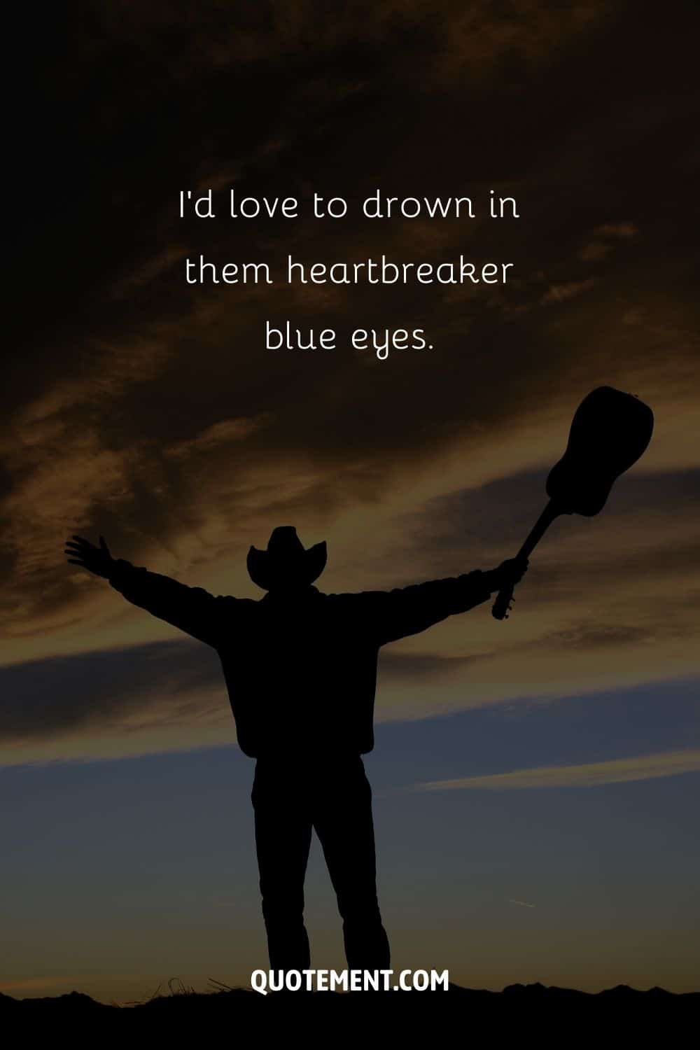 a man with a guitar and a cowboy hat representing morgan wallen love quote