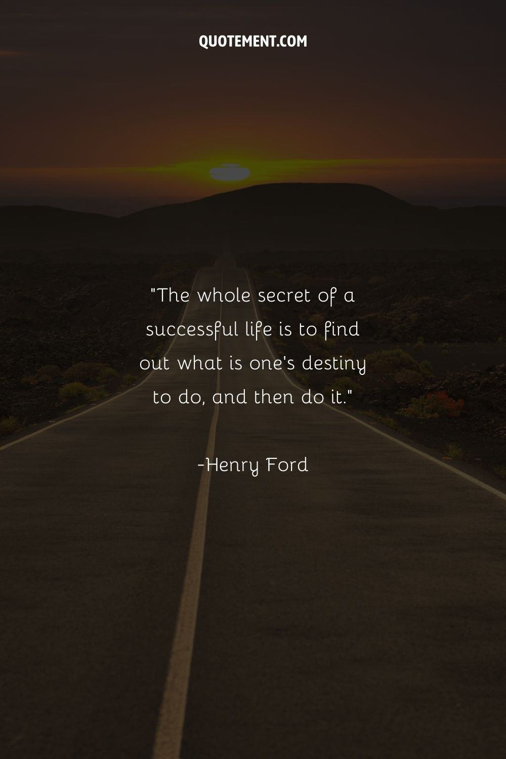 amazing life quote represented by an image of a sunset
