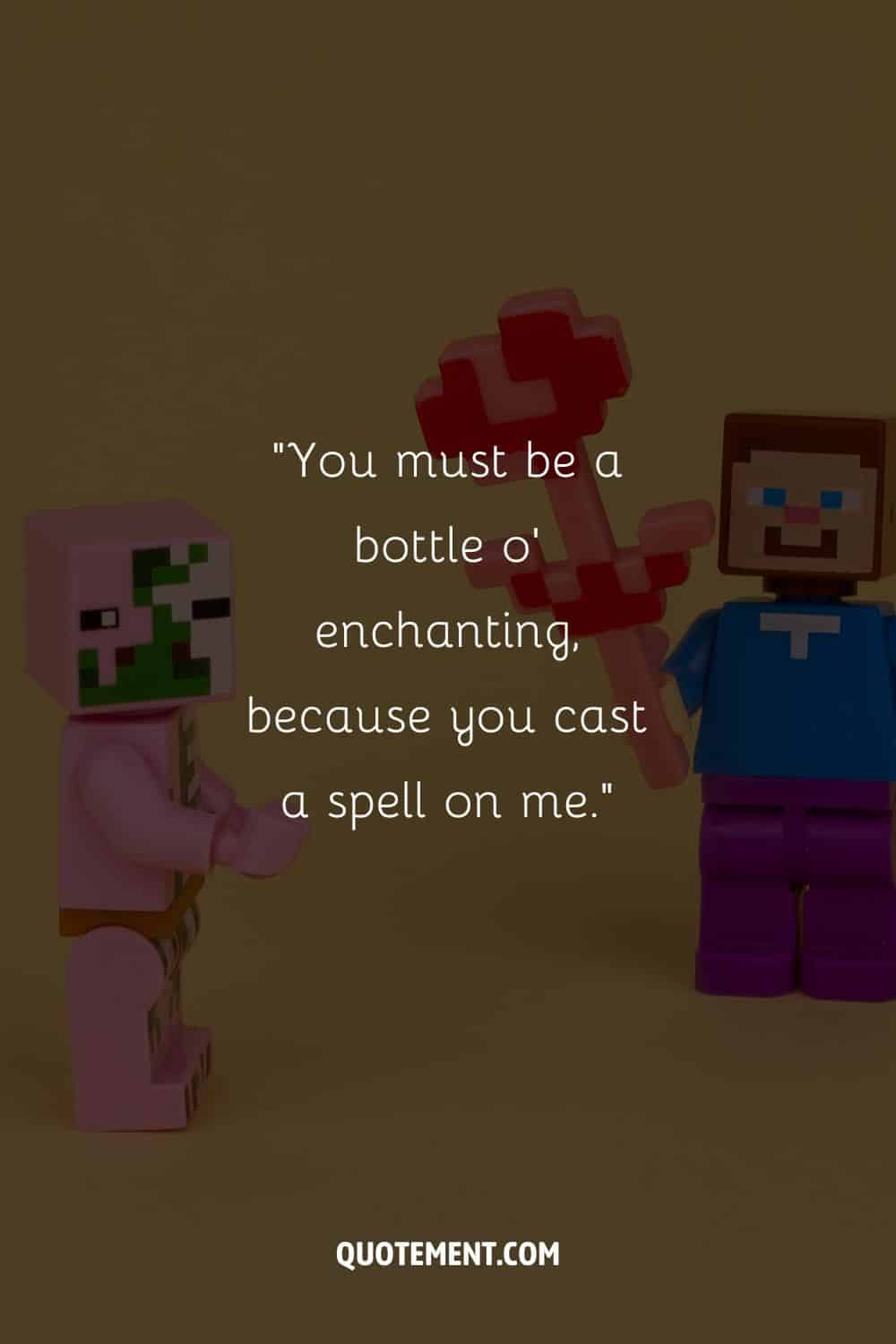 green Minecraft pixel art representing funny minecraft quote
