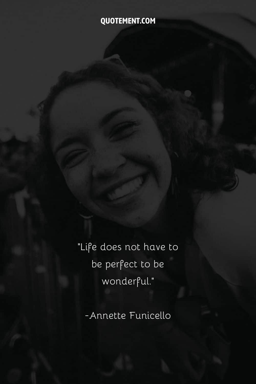 image of a girl laughing representing life is sweet quote
