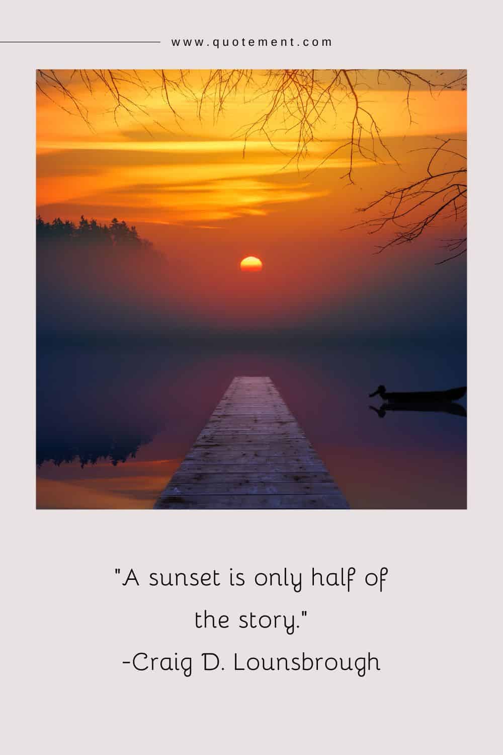 A sunset is only half of the story