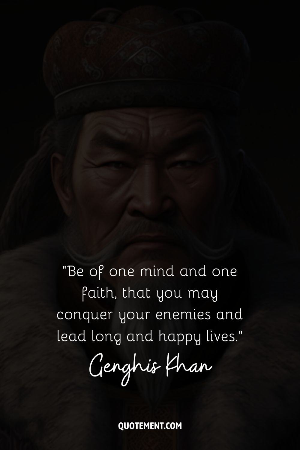 Be of one mind and one faith, that you may conquer your enemies and lead long and happy lives