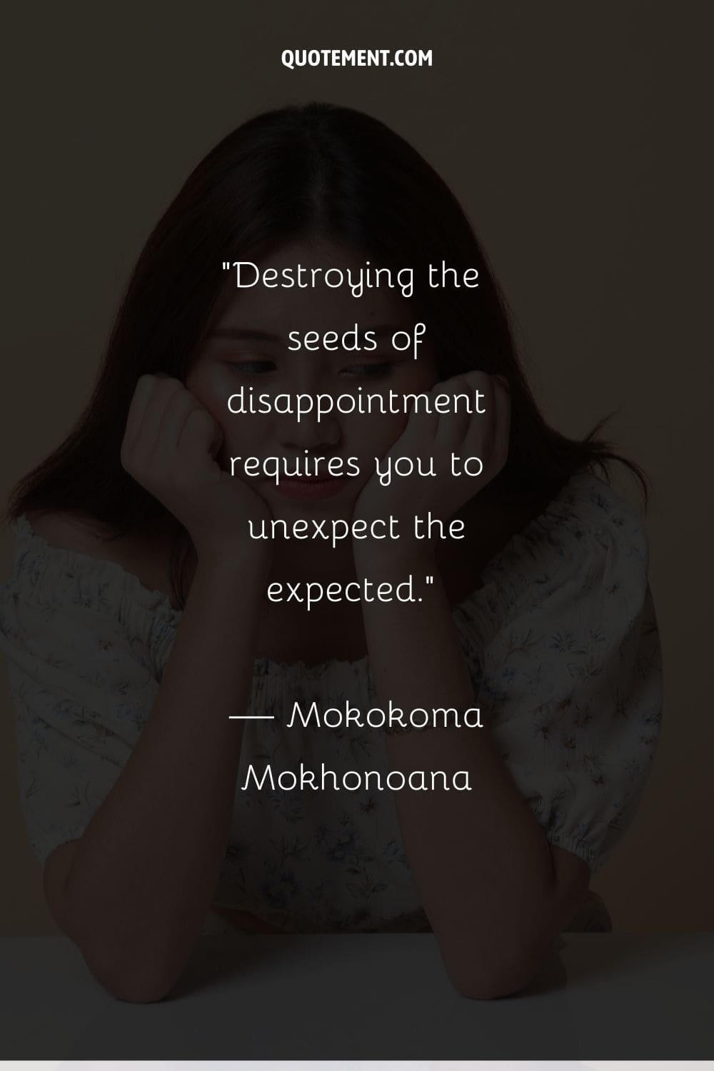 Destruir las semillas de la decepción requiere no esperar lo esperado
