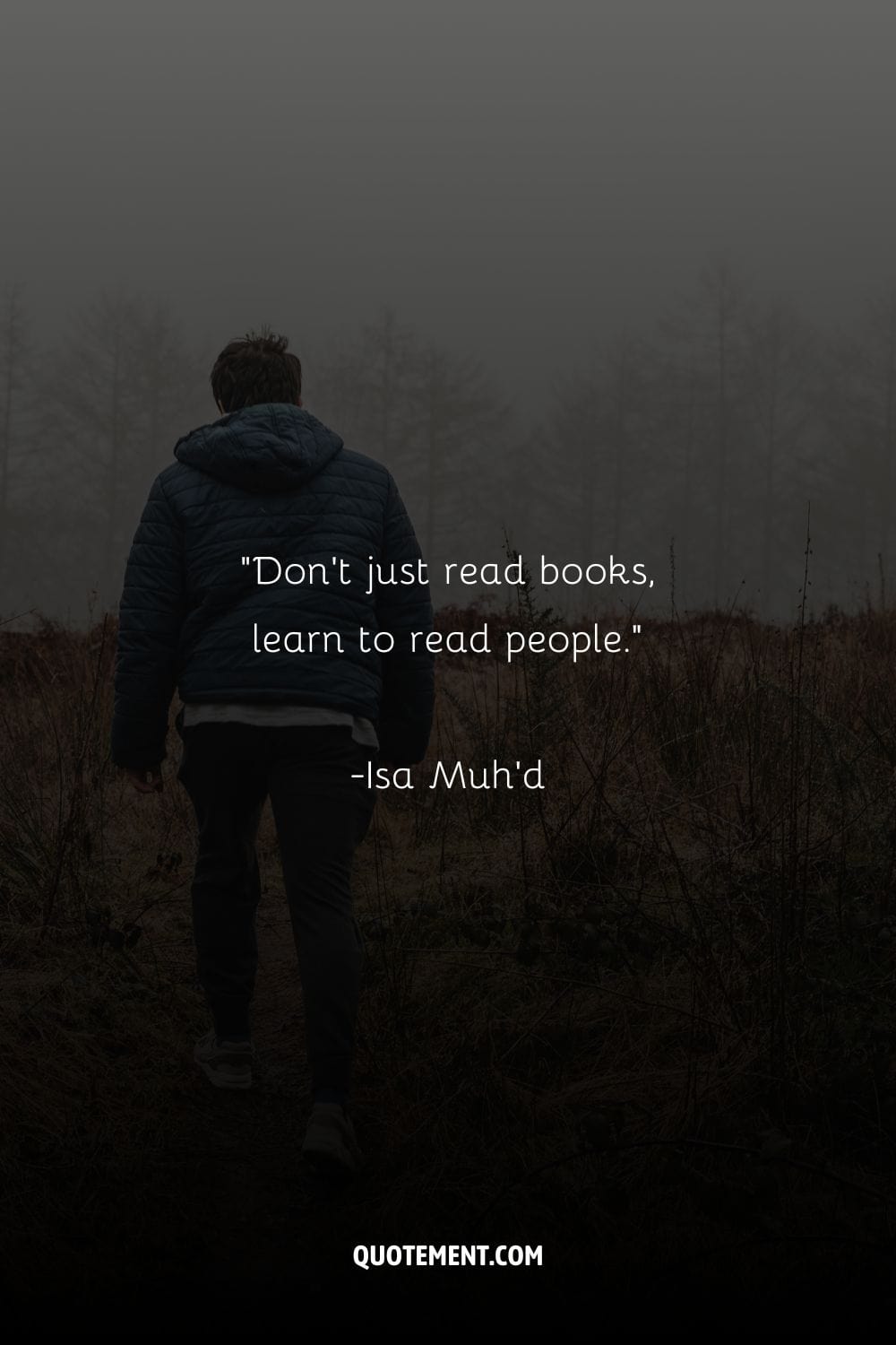 Don't just read books, learn to read people