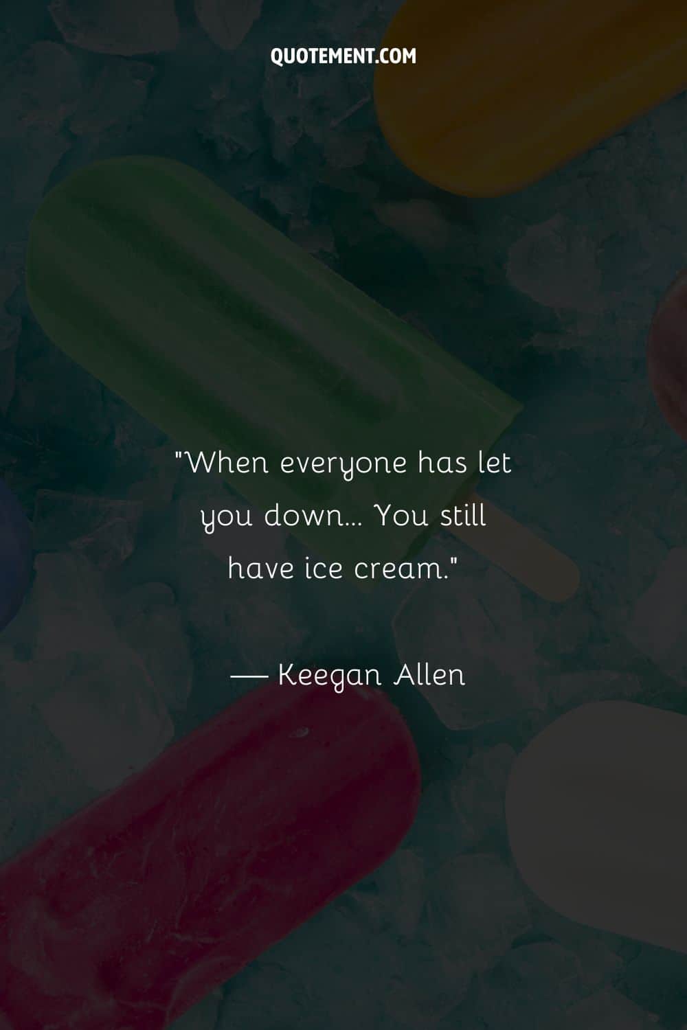 Ice creams in vibrant shades.
