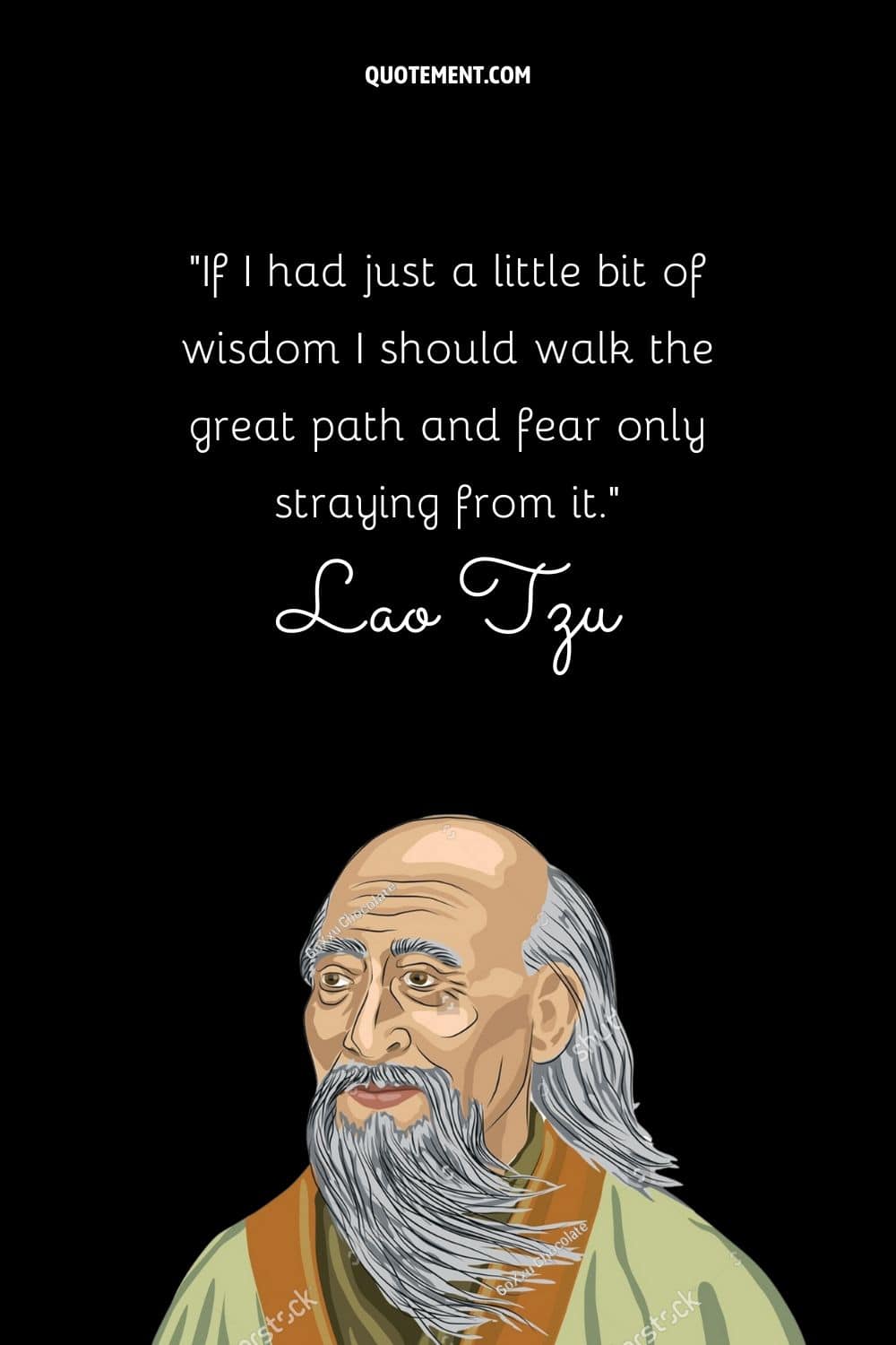 If I had just a little bit of wisdom I should walk the great path and fear only straying from it.