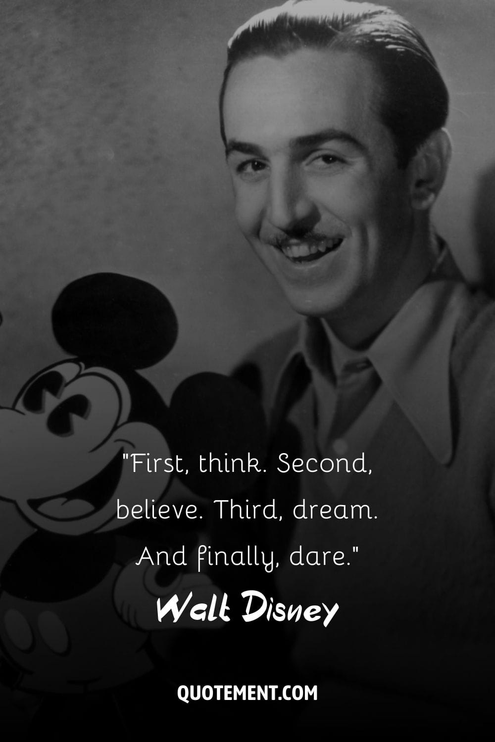 Image of Walt Disney representing the best Walt Disney quote.