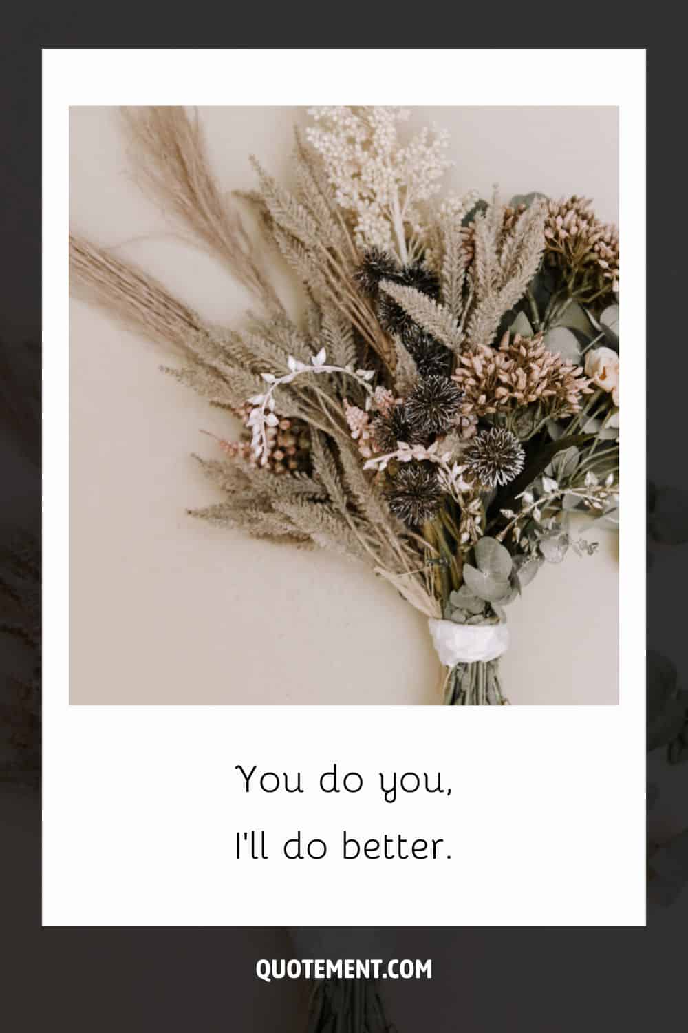 Image of a bouquet of flowers representing dope insta caption.
