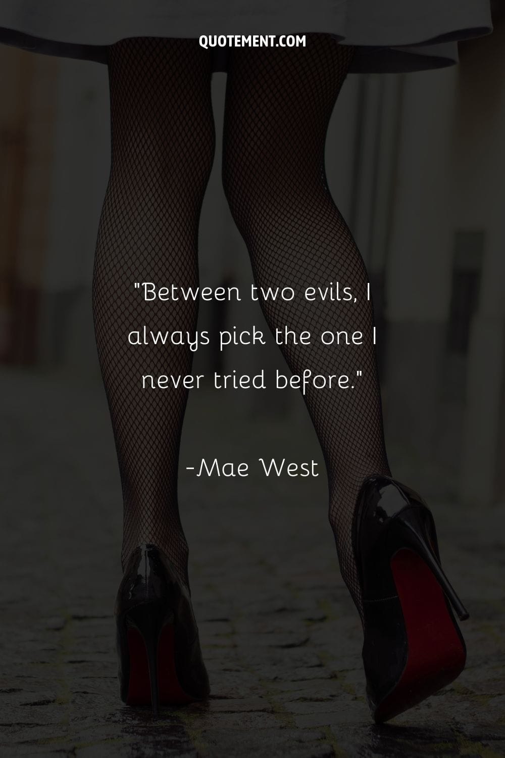 Image of a woman stepping gracefully in high heels representing savage quote.