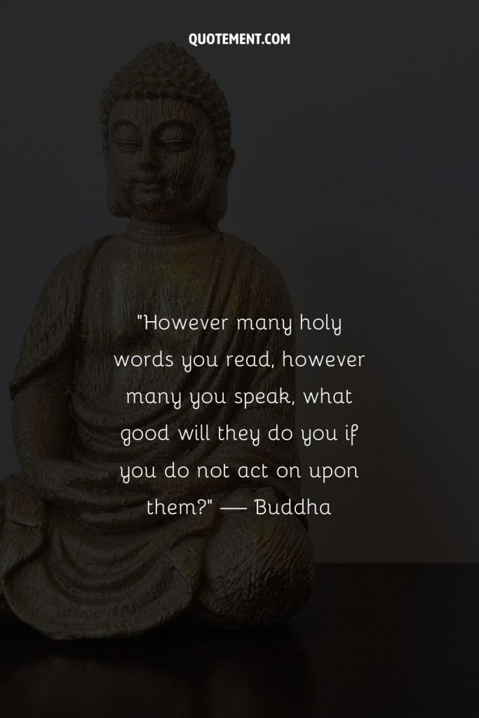 Meditative Buddha statue exuding inner calmness.