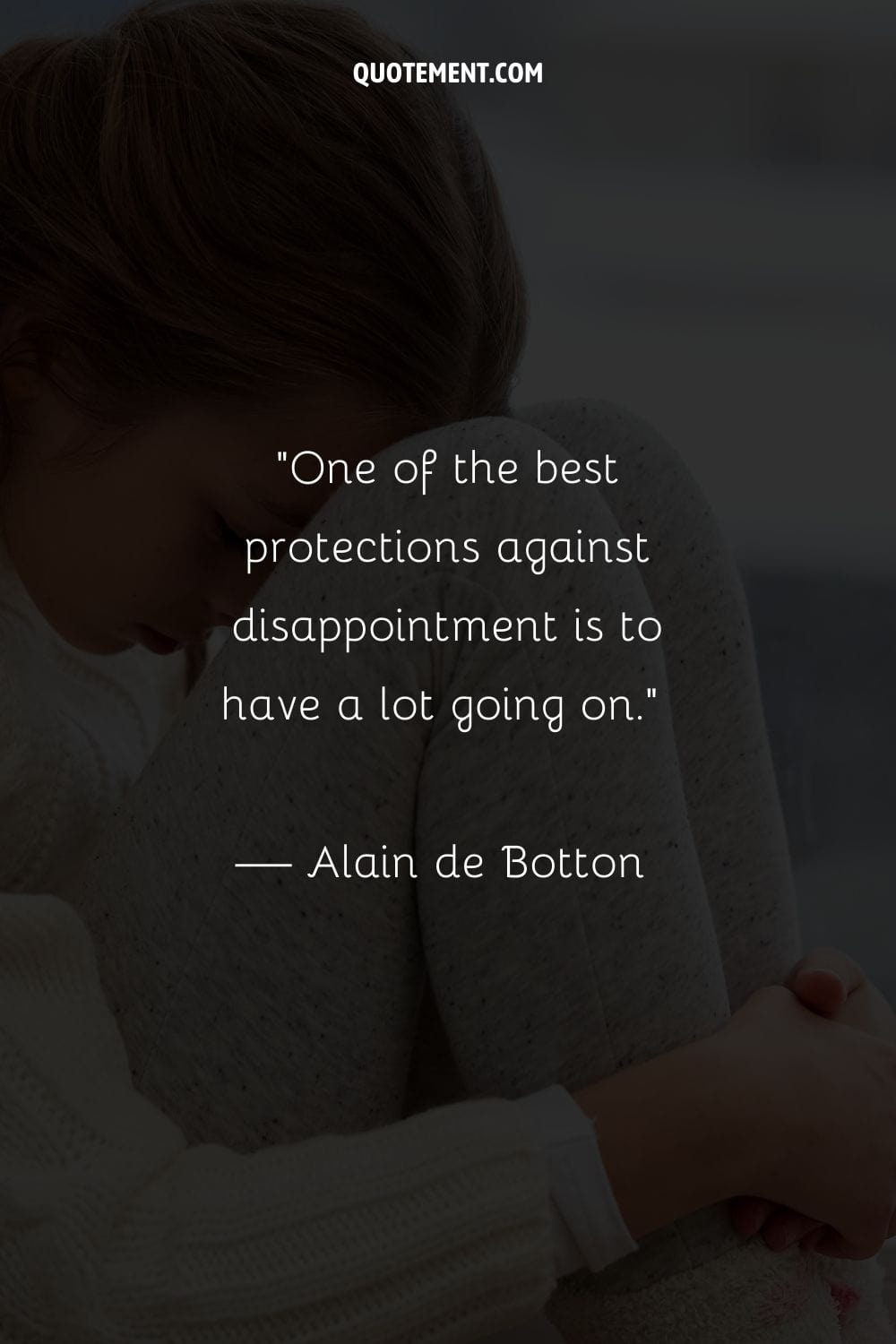 Una de las mejores protecciones contra la decepción es tener muchas cosas en marcha