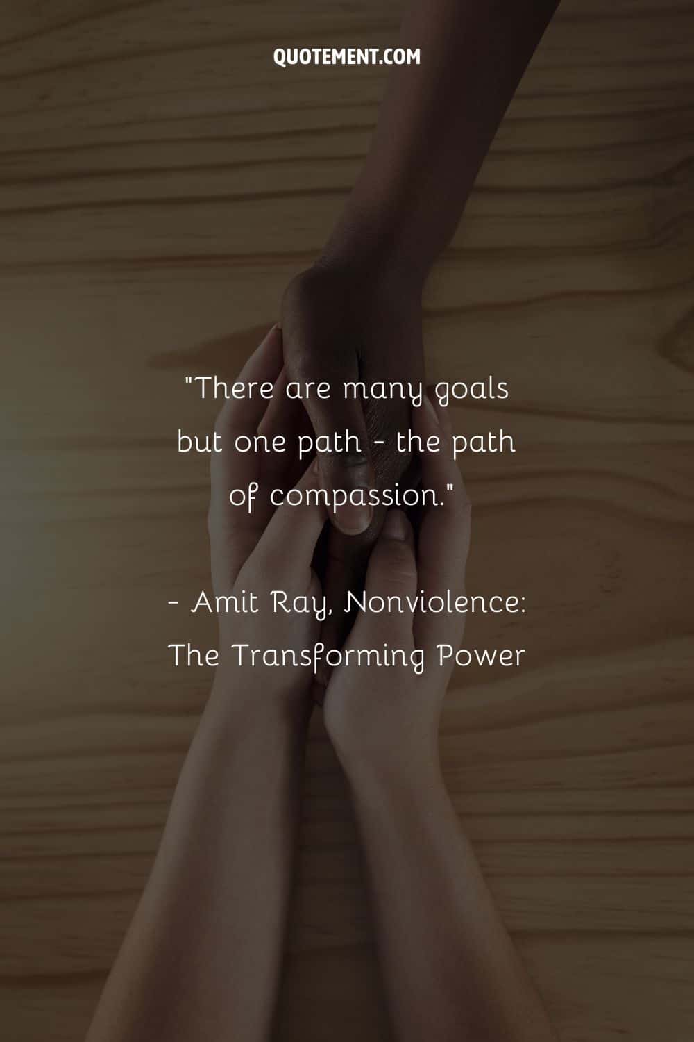 There are many goals but one path - the path of compassion.