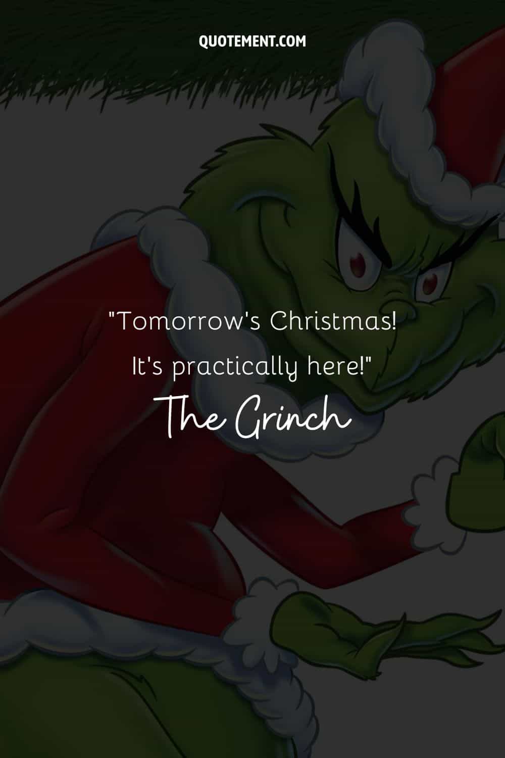 Tomorrow's Christmas! It's practically here