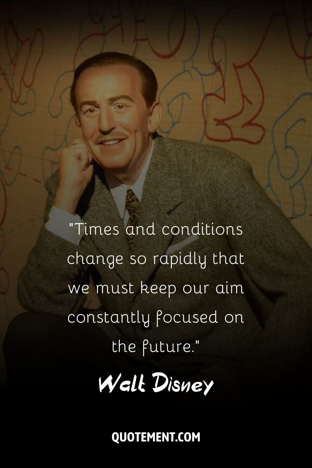 La icónica presencia de Walt Disney enmarcada en el tiempo.