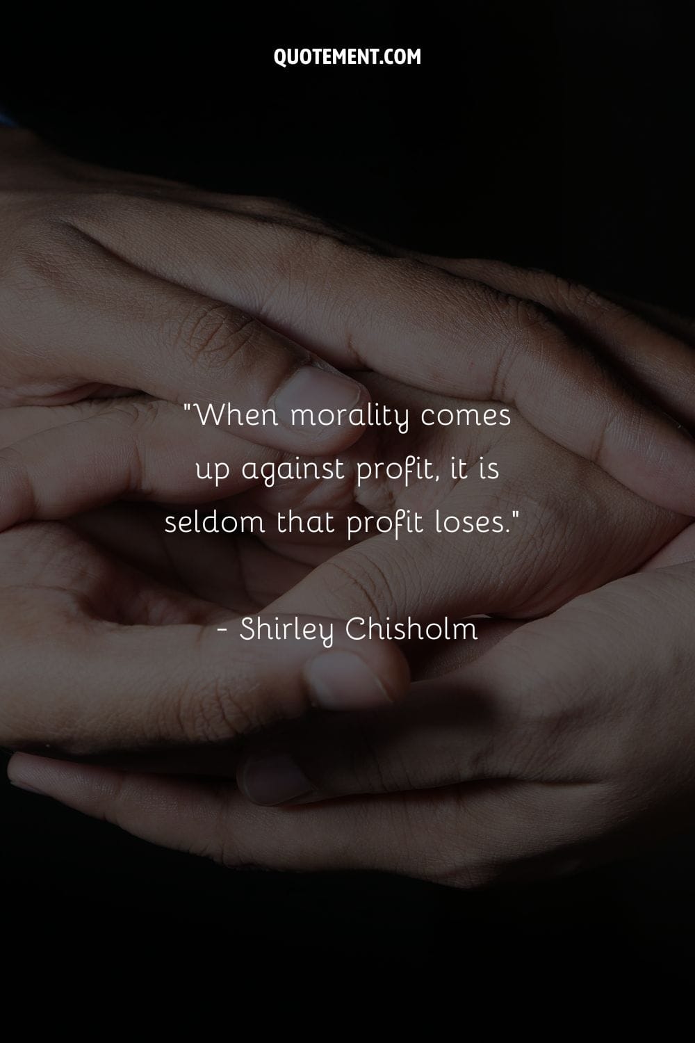 When morality comes up against profit, it is seldom that profit loses.