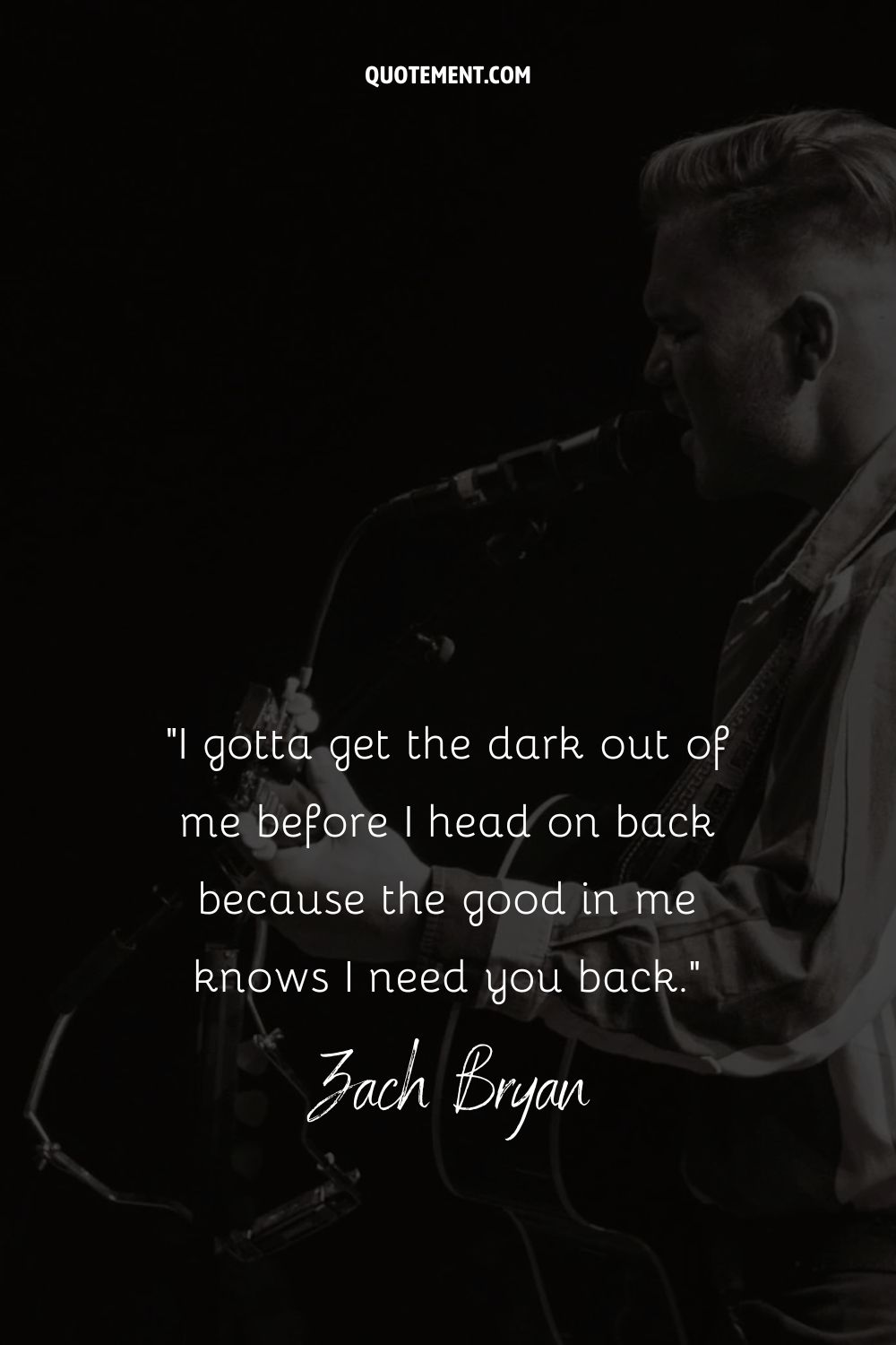Zach Bryan's dynamic presence shines with guitar and mic