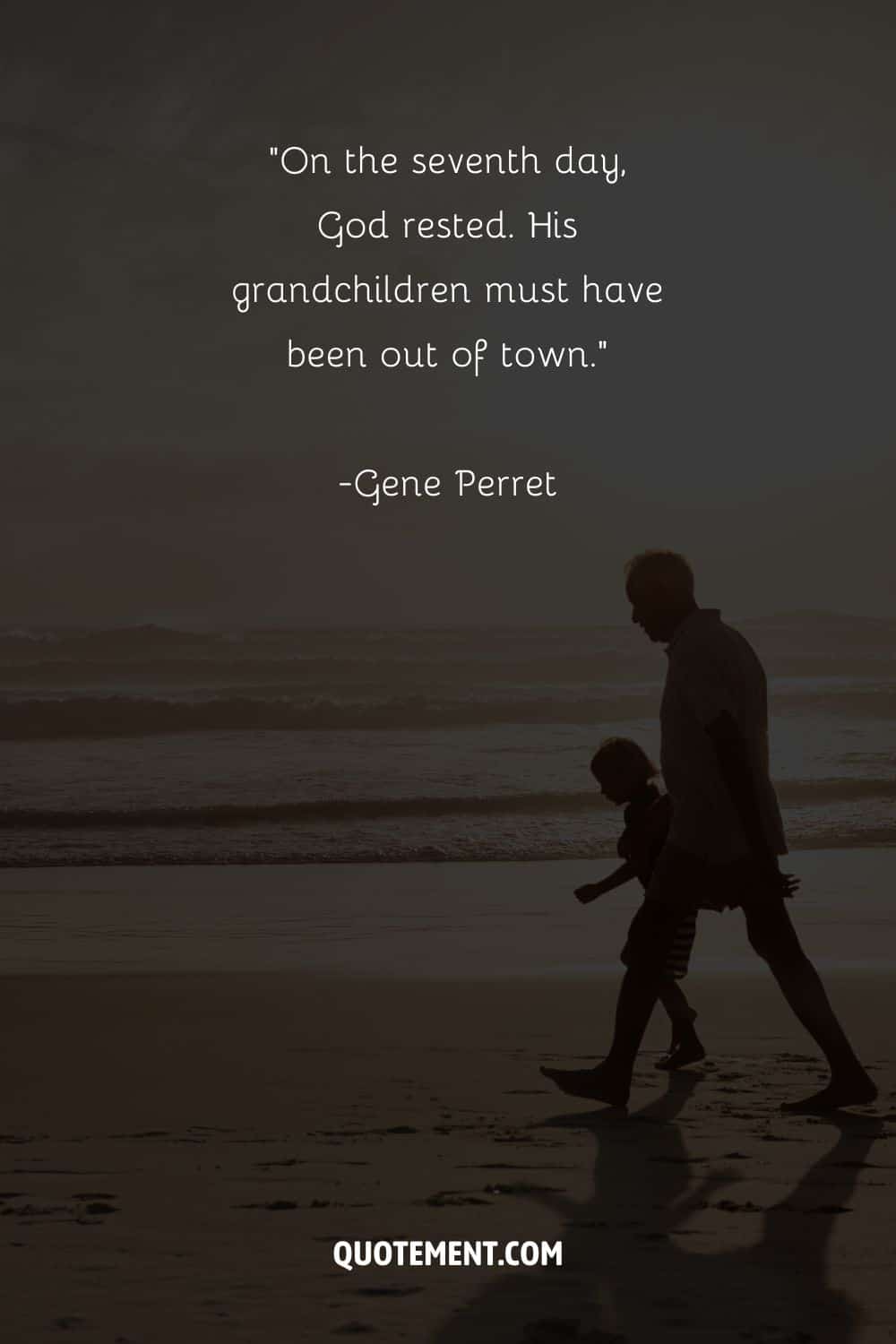 a beautiful moment of grandpa and granddaughter togetherness at beach sunset