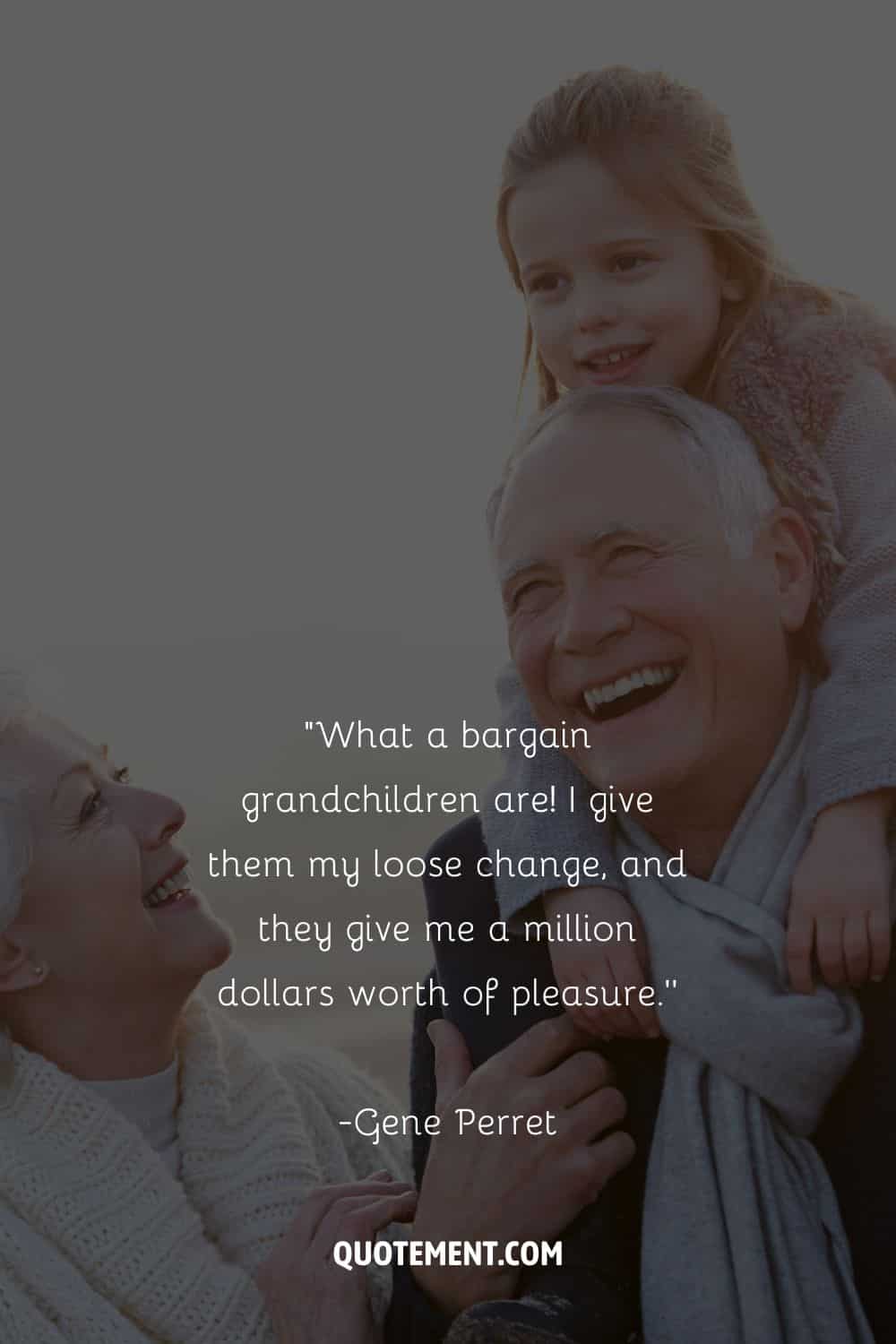 grandparent enjoying their time with granddaughter representing the greatest grandchildren quote