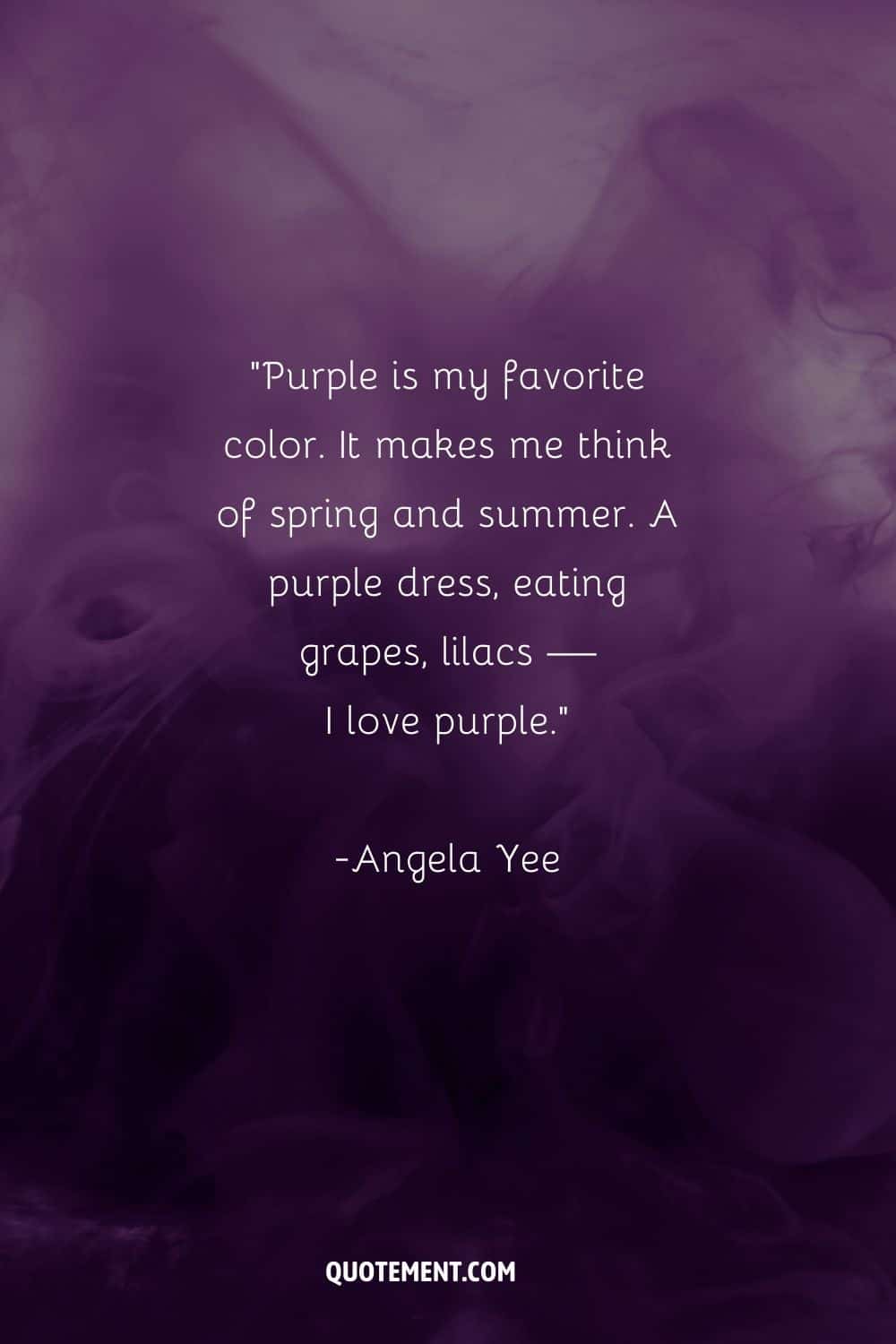 image of rich purples and delicate smokiness representing a beautiful purple quote