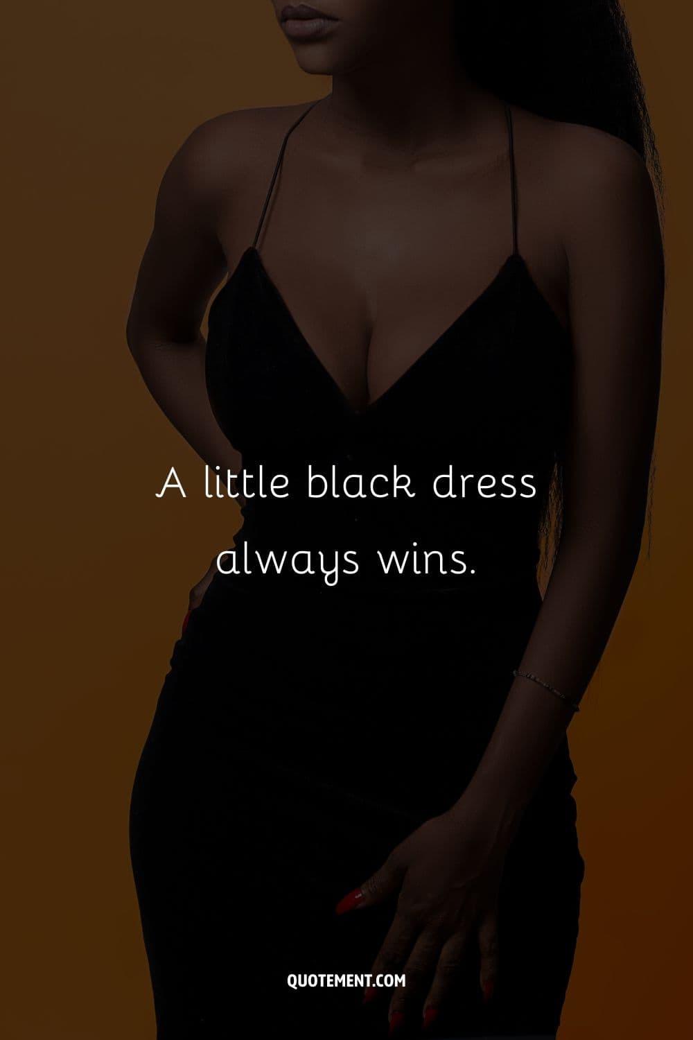 A little black dress always wins.
