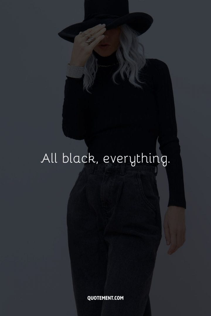 220 Best Black Outfit Captions For Instagram And Other Socials