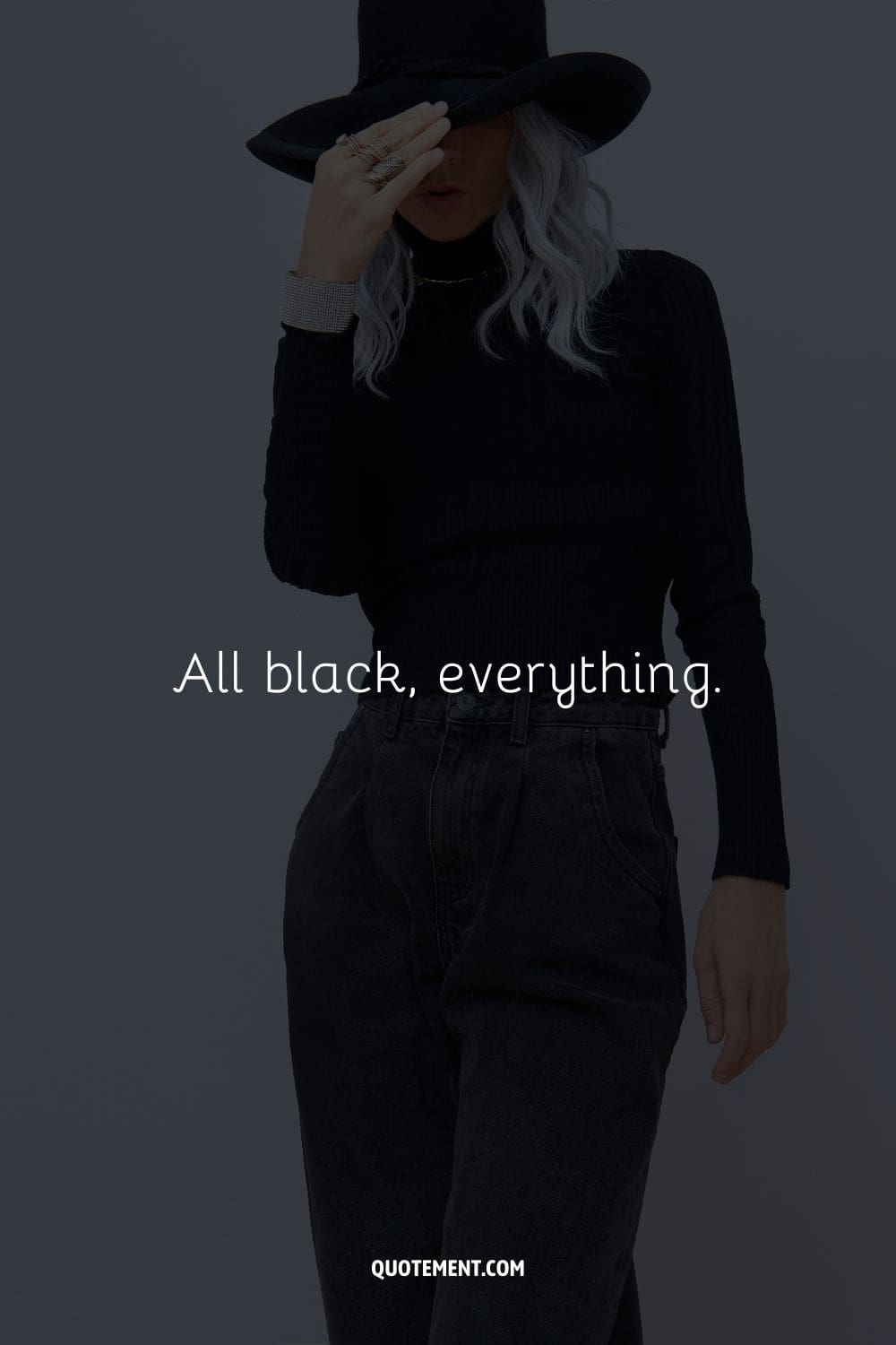 All black, everything