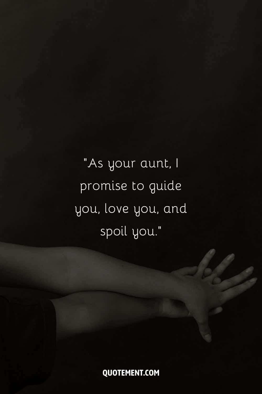 Aunt's grasp offers reassurance to her nephew.